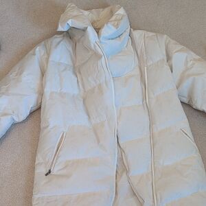 Lucy White Jacket with Orange Detail